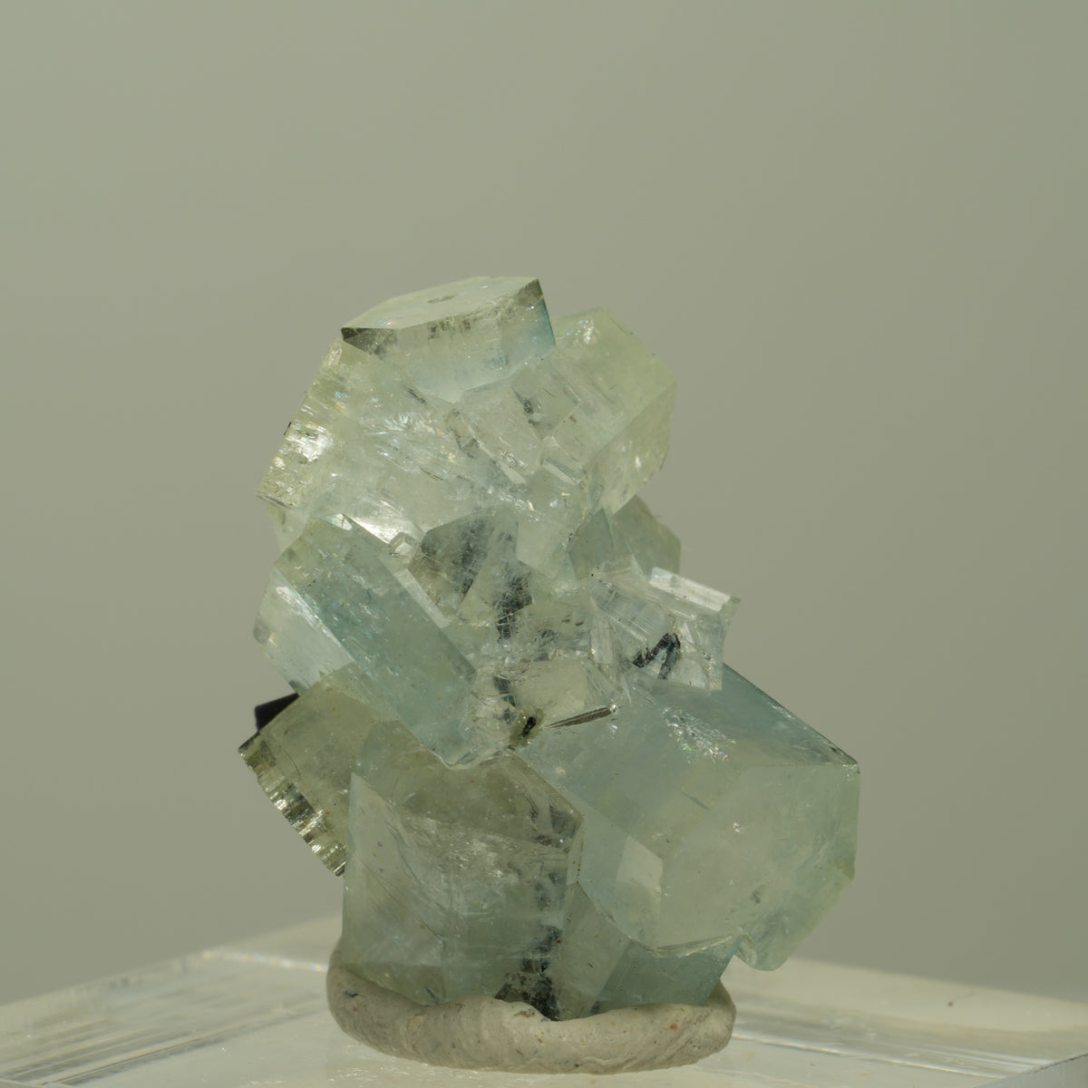 Aquamarin, Fluorit, Schörl Turmalin Stufe Erongo, Namibia 24*16*19mm #14907