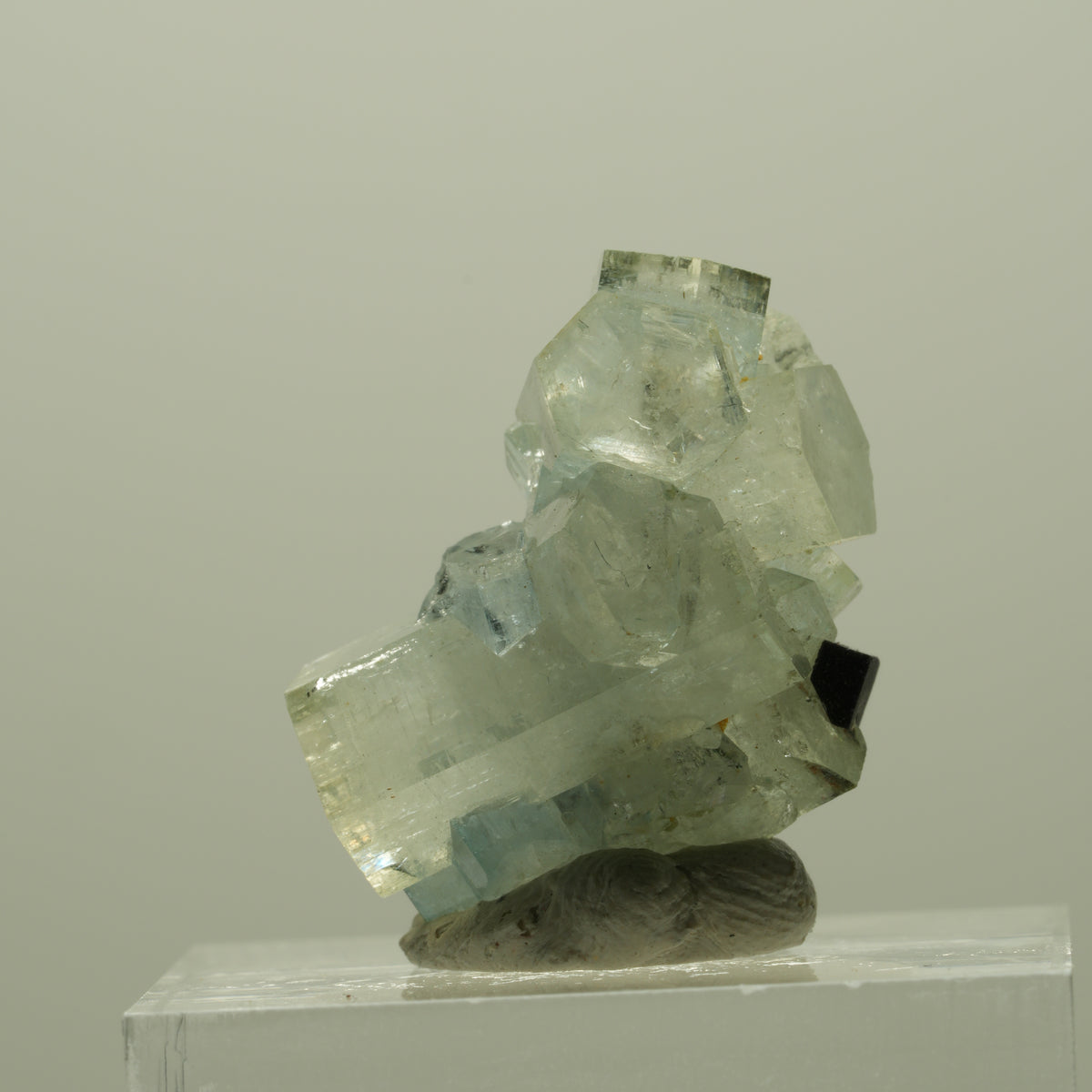 Aquamarin, Fluorit, Schörl Turmalin Stufe Erongo, Namibia 24*16*19mm #14907