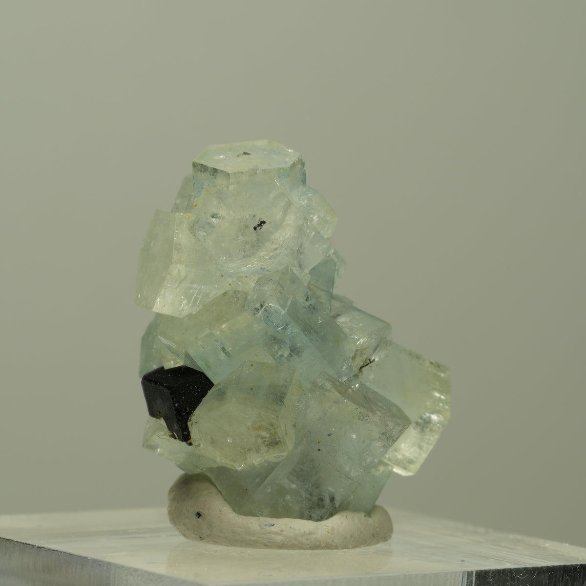Aquamarin, Fluorit, Schörl Turmalin Stufe Erongo, Namibia 24*16*19mm #14907