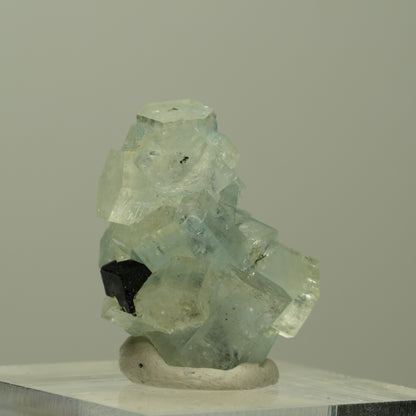 Aquamarin, Fluorit, Schörl Turmalin Stufe Erongo, Namibia 24*16*19mm #14907