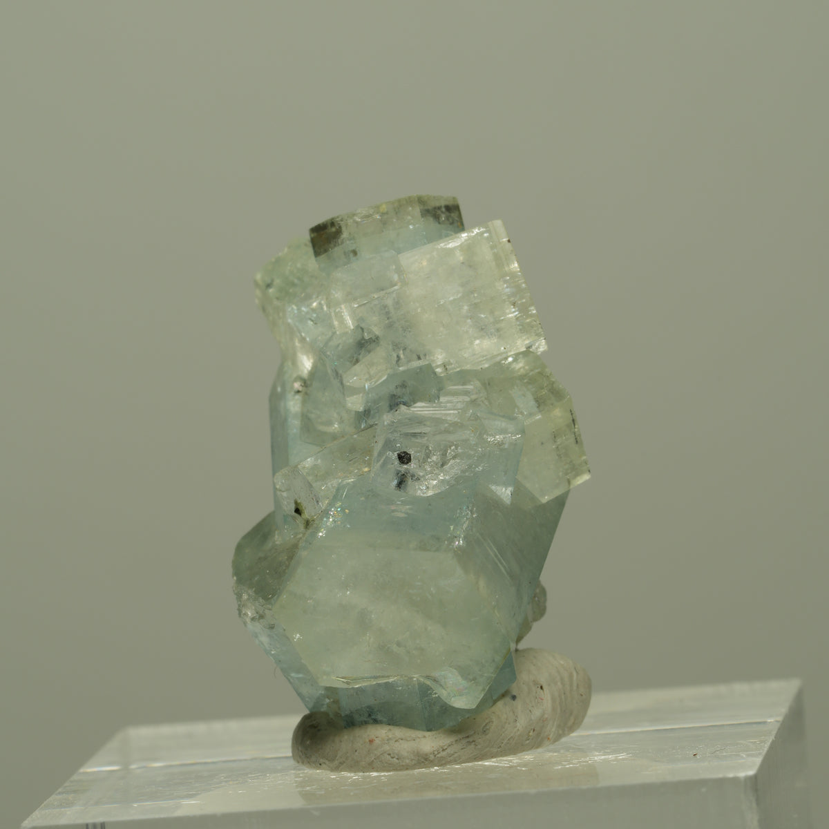 Aquamarin, Fluorit, Schörl Turmalin Stufe Erongo, Namibia 24*16*19mm #14907
