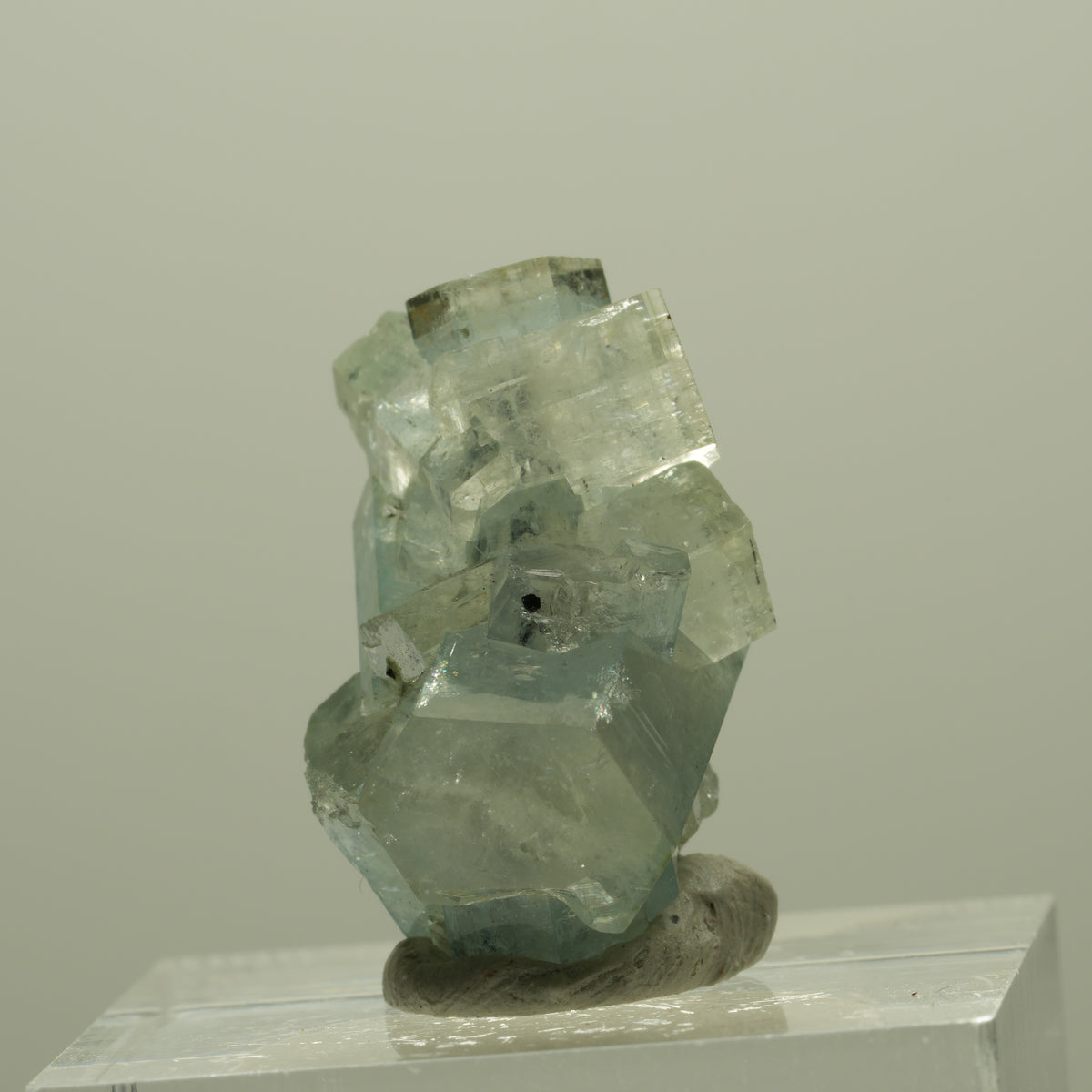 Aquamarin, Fluorit, Schörl Turmalin Stufe Erongo, Namibia 24*16*19mm #14907