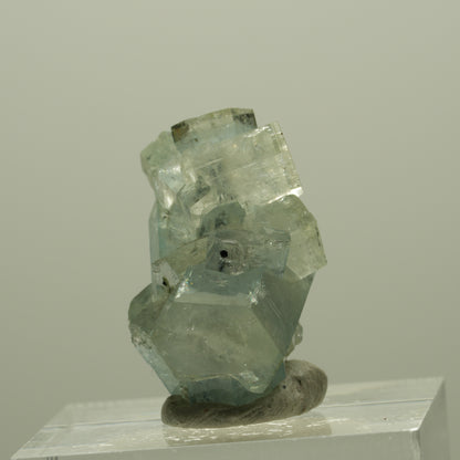 Aquamarin, Fluorit, Schörl Turmalin Stufe Erongo, Namibia 24*16*19mm #14907