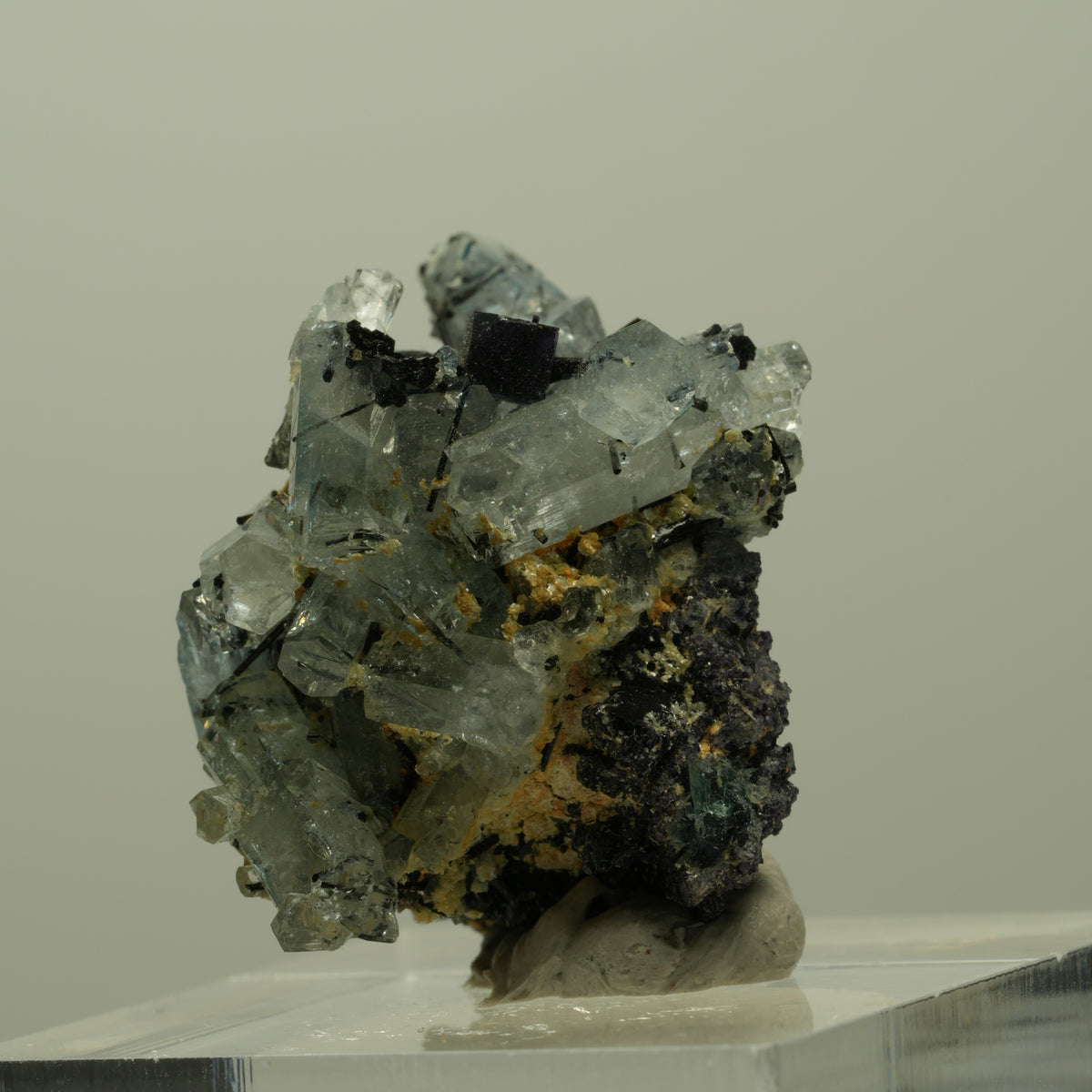 Aquamarin, Fluorit, Schörl Turmalin, Orthoklas, Muskovit Erongo, Namibia 22*20*18mm #14908