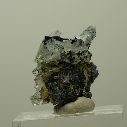 Aquamarin, Fluorit, Schörl Turmalin, Orthoklas, Muskovit Erongo, Namibia 22*20*18mm #14908