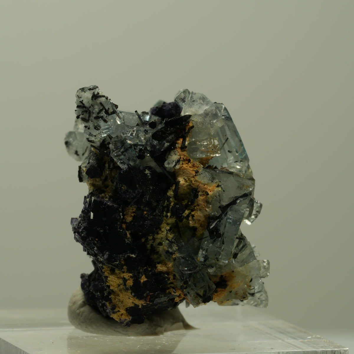 Aquamarin, Fluorit, Schörl Turmalin, Orthoklas, Muskovit Erongo, Namibia 22*20*18mm #14908