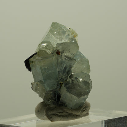 Aquamarin, Fluorit, Schörl Turmalin, Muskovit Stufe Erongo, Namibia 24*19*16mm #14910
