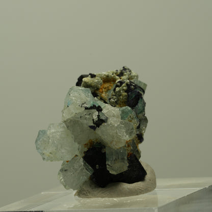 Aquamarin, Fluorit, Schörl Turmalin, Muskovit Stufe Erongo, Namibia 24*18*17mm #14911