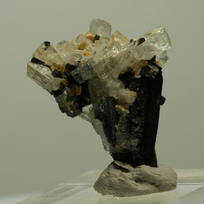 Aquamarin, Schörl Turmalin, Muskovit Stufe Erongo, Namibia 31*24*16mm #14912