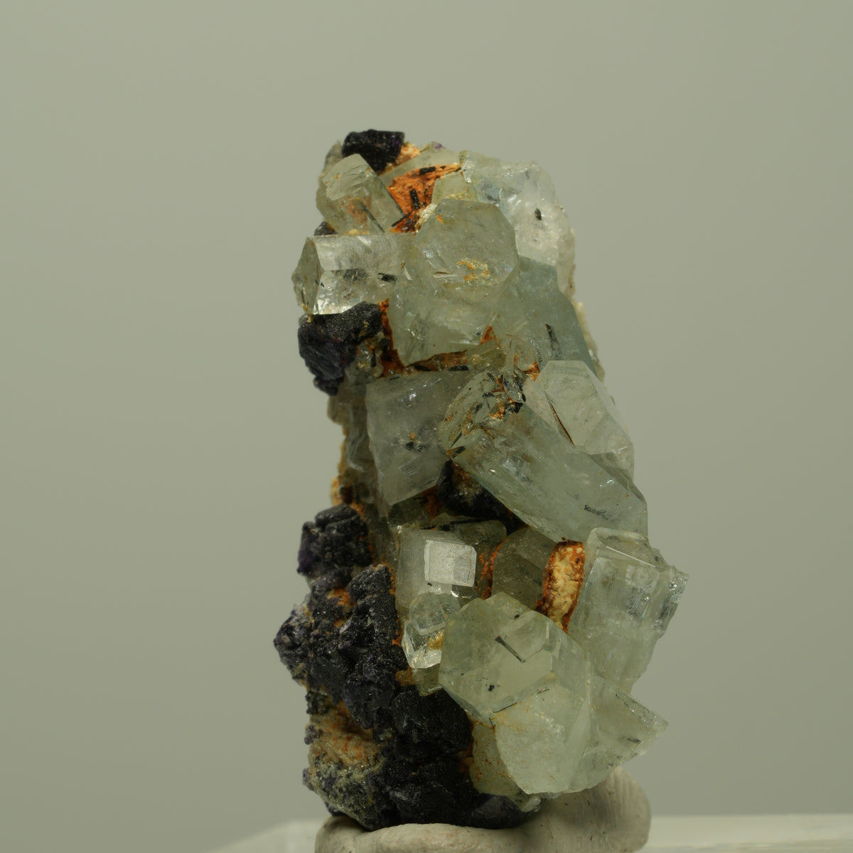 Aquamarin, Fluorit, Schörl Turmalin, Orthoklas, Muskovit Erongo, Namibia 29*16*11mm #14916