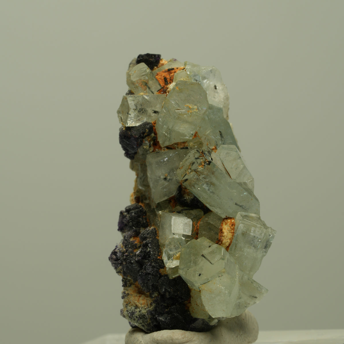 Aquamarin, Fluorit, Schörl Turmalin, Orthoklas, Muskovit Erongo, Namibia 29*16*11mm #14916