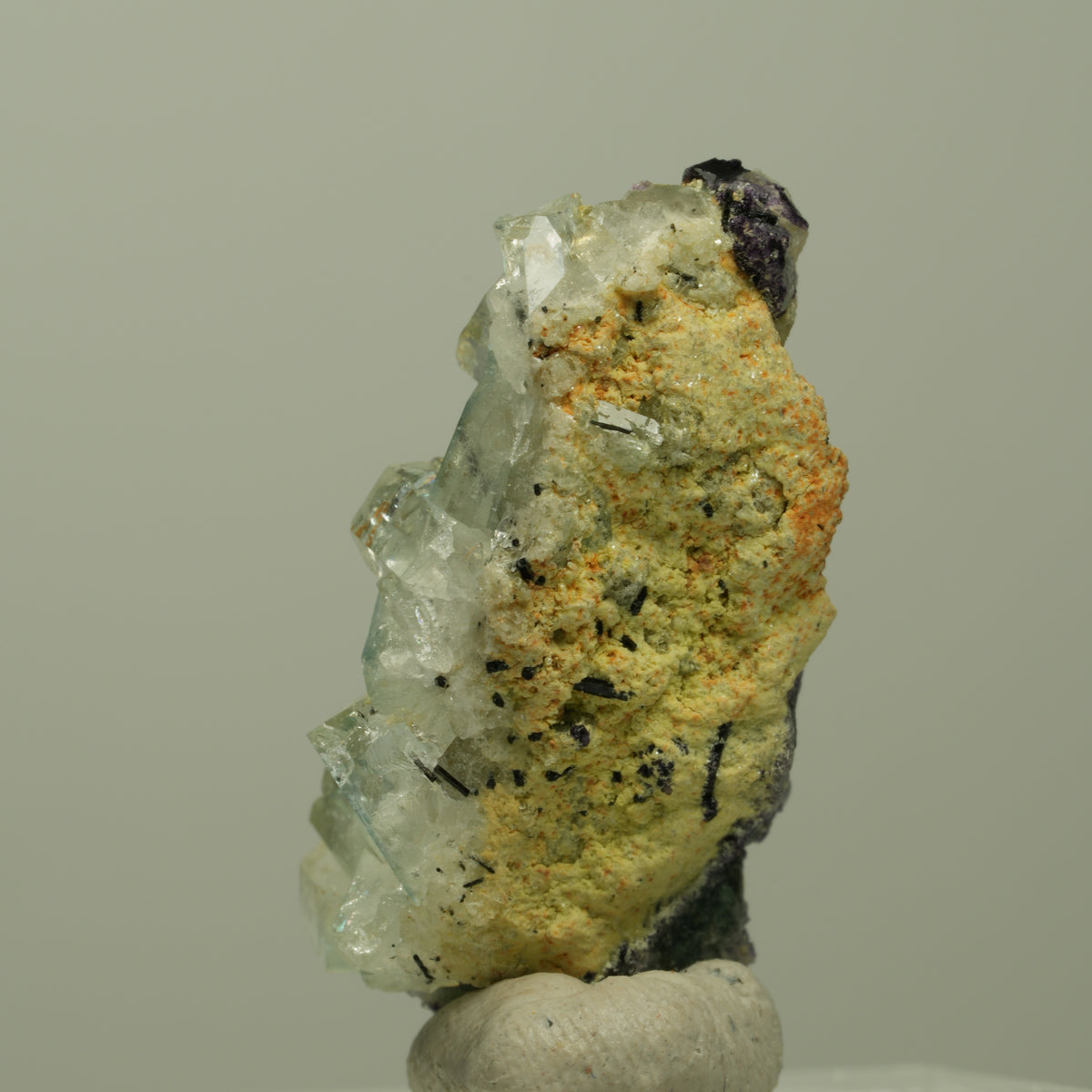 Aquamarin, Fluorit, Schörl Turmalin, Orthoklas, Muskovit Erongo, Namibia 29*16*11mm #14916