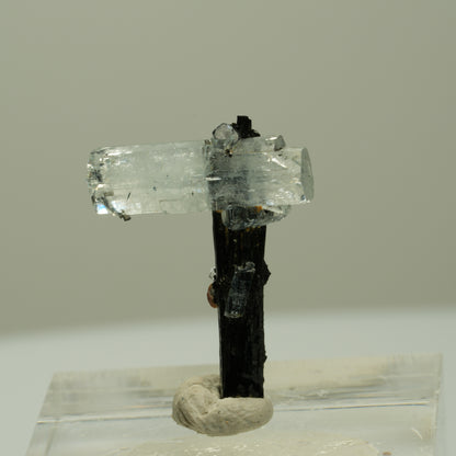 Aquamarin, Schörl Turmalin, Muskovit Stufe Erongo, Namibia 22*17*8mm #14919