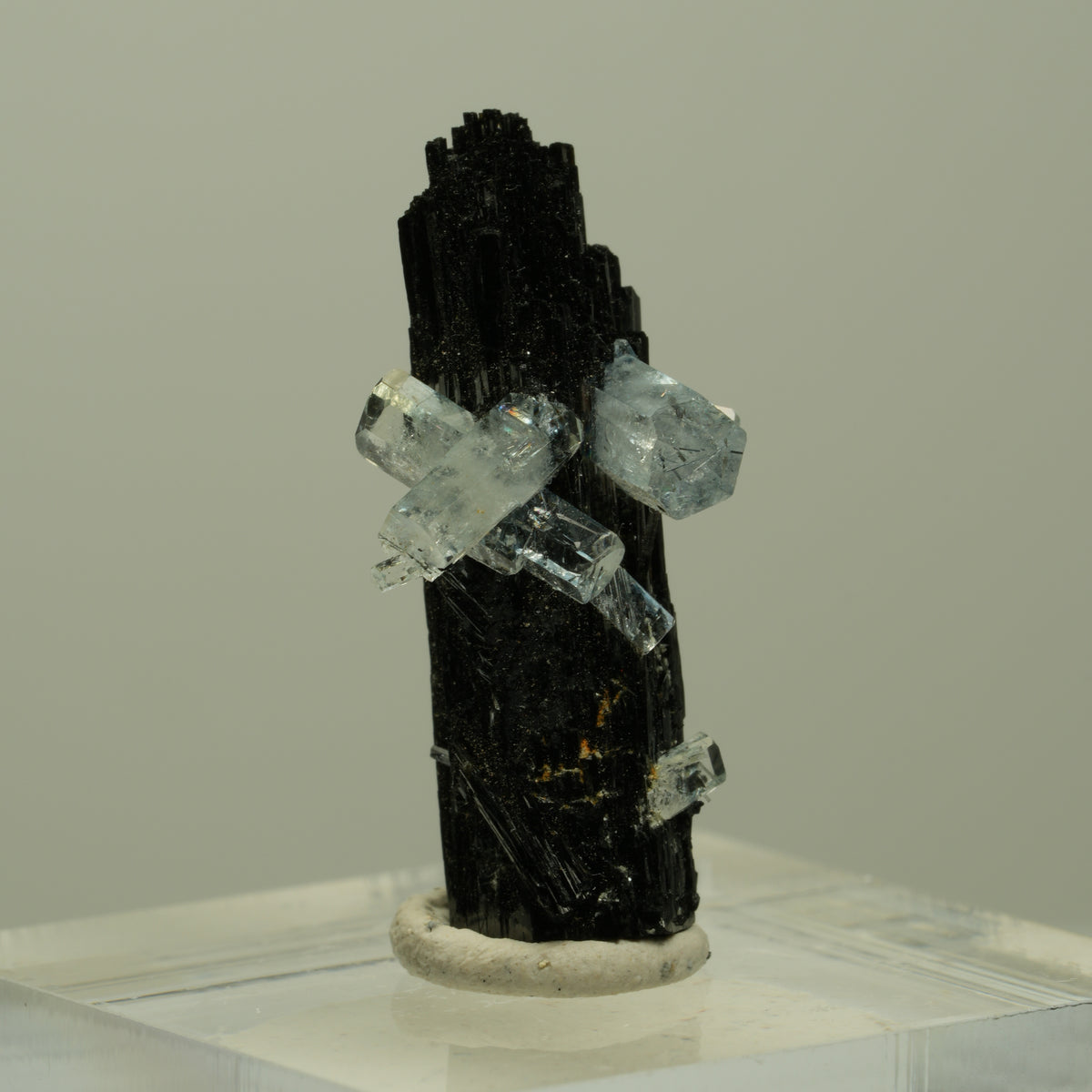 Aquamarin, Schörl Turmalin, Muskovit Stufe Erongo, Namibia 26*12*11mm #14920