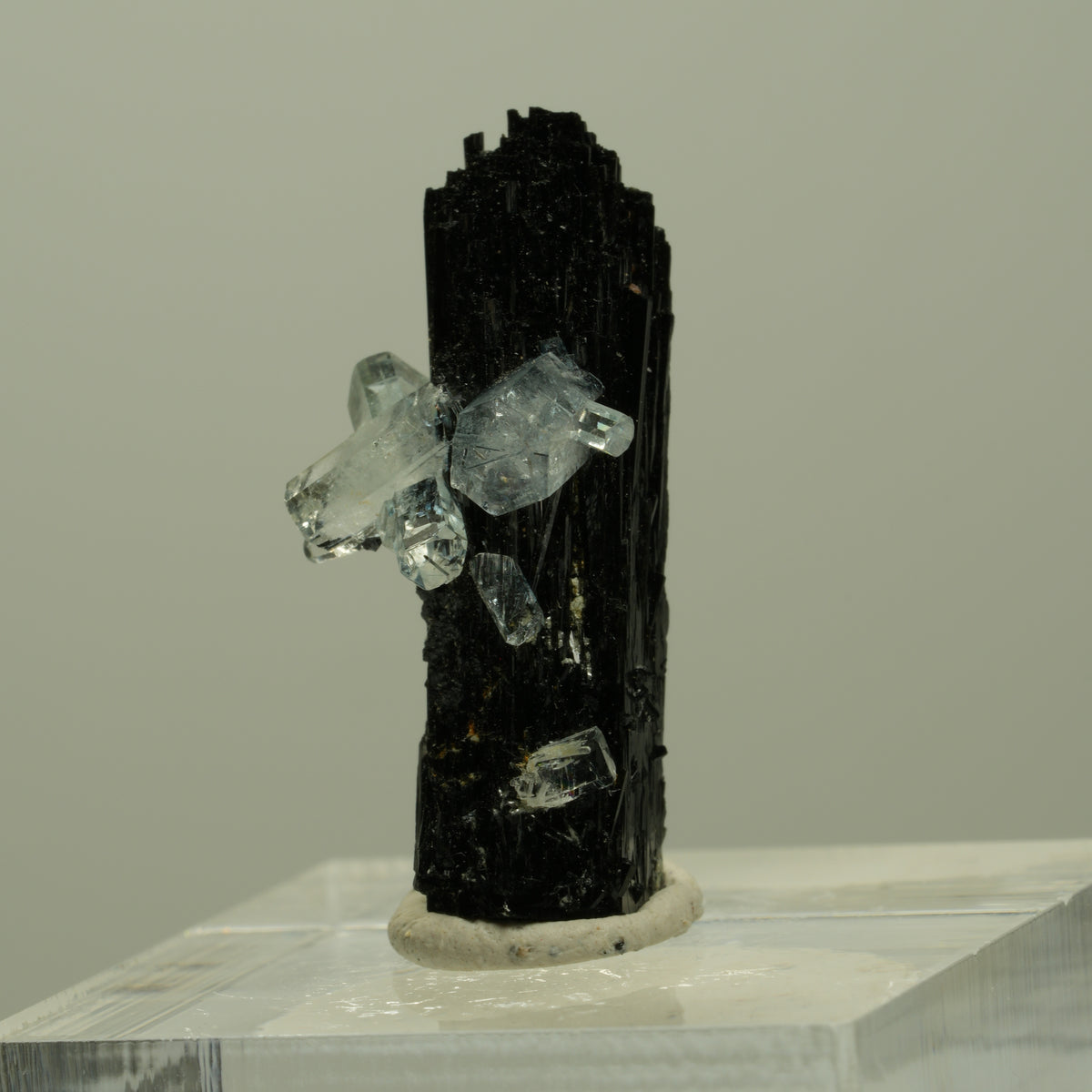 Aquamarin, Schörl Turmalin, Muskovit Stufe Erongo, Namibia 26*12*11mm #14920