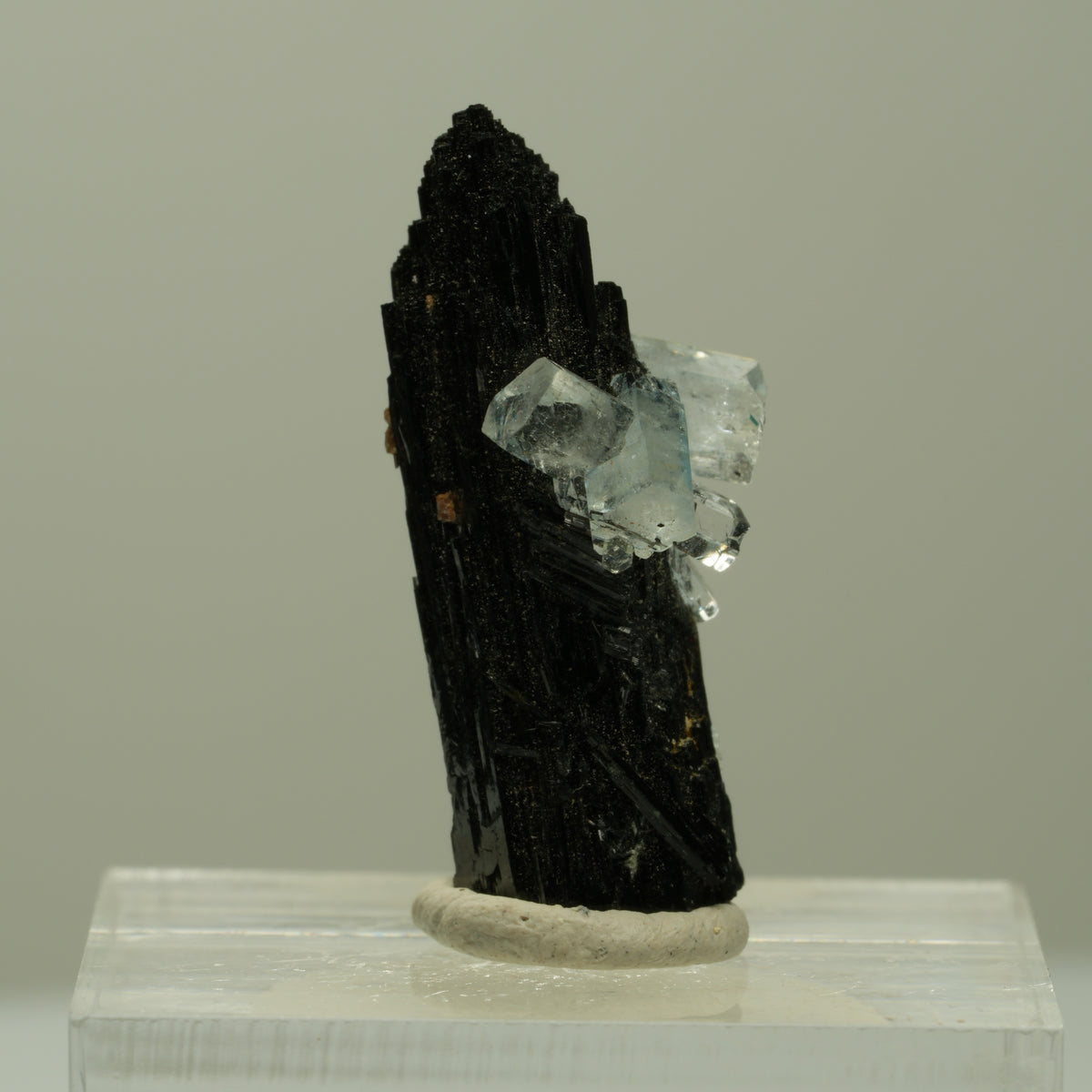 Aquamarin, Schörl Turmalin, Muskovit Stufe Erongo, Namibia 26*12*11mm #14920