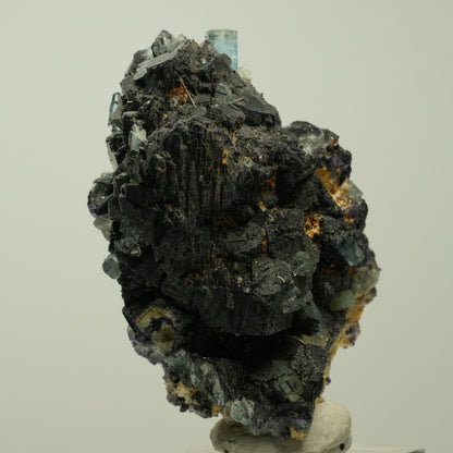 Aquamarin, Fluorit, Schörl Turmalin, Orthoklas Stufe Erongo, Namibia 64*45*36mm #14921