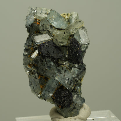 Aquamarin, Fluorit, Schörl Turmalin, Muskovit Stufe Erongo, Namibia 37*21*9mm #14922
