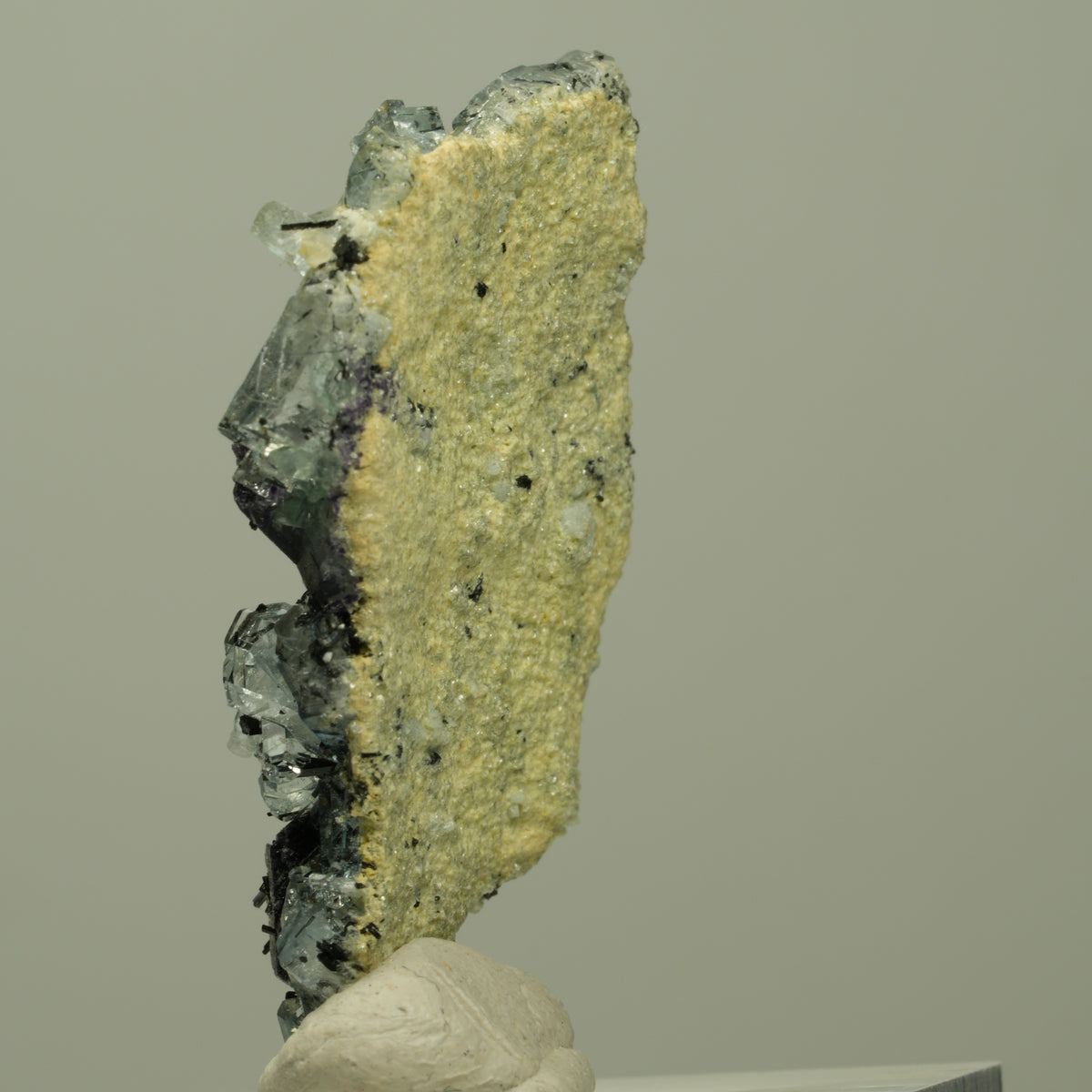 Aquamarin, Fluorit, Schörl Turmalin, Muskovit Stufe Erongo, Namibia 37*21*9mm #14922