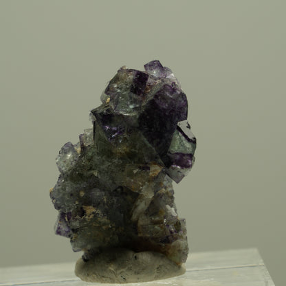 Seltene Phantom Fluorit, Orthoklas, Quarz Stufe Erongo, Namibia 24*15*12mm #14925