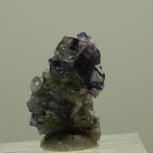 Seltene Phantom Fluorit, Orthoklas, Quarz Stufe Erongo, Namibia 24*15*12mm #14925