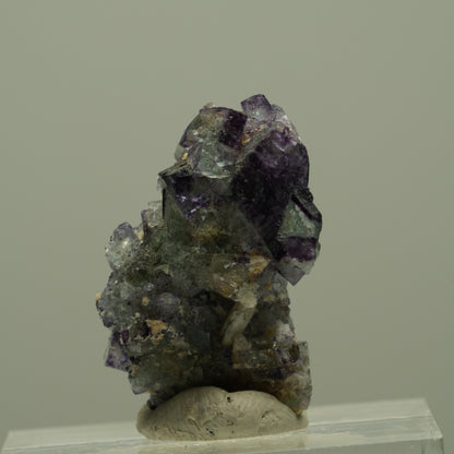 Seltene Phantom Fluorit, Orthoklas, Quarz Stufe Erongo, Namibia 24*15*12mm #14925