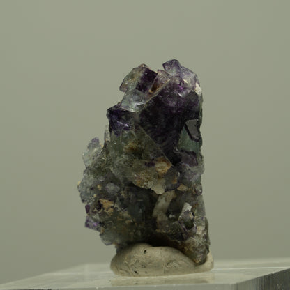 Seltene Phantom Fluorit, Orthoklas, Quarz Stufe Erongo, Namibia 24*15*12mm #14925