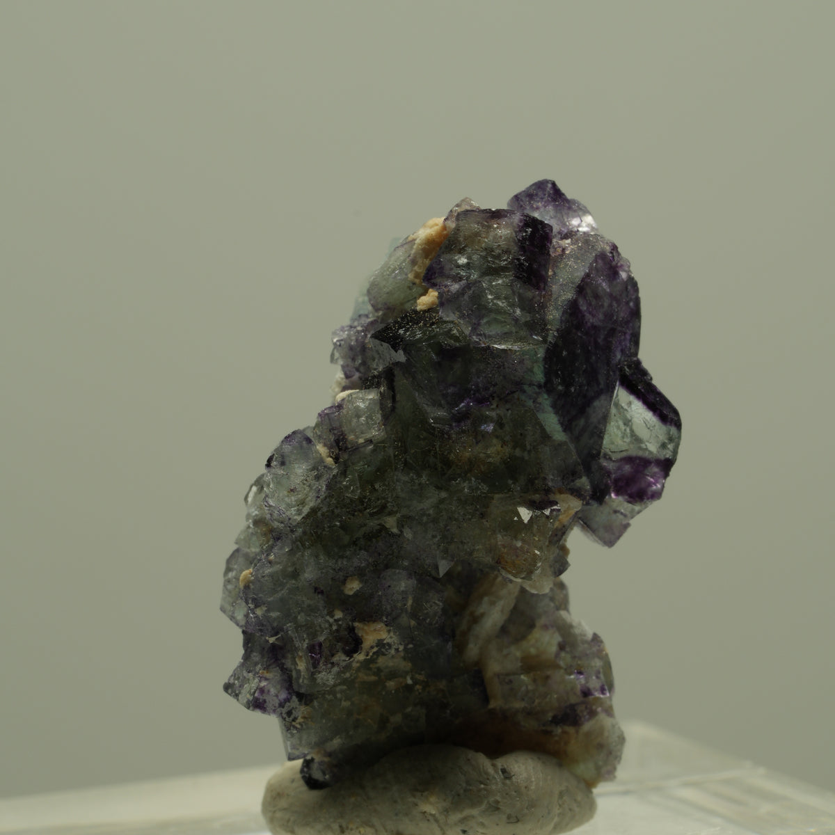 Seltene Phantom Fluorit, Orthoklas, Quarz Stufe Erongo, Namibia 24*15*12mm #14925