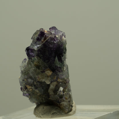Seltene Phantom Fluorit, Orthoklas, Quarz Stufe Erongo, Namibia 24*15*12mm #14925