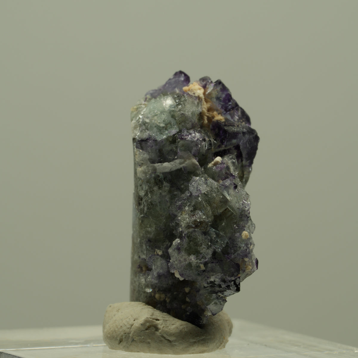 Seltene Phantom Fluorit, Orthoklas, Quarz Stufe Erongo, Namibia 24*15*12mm #14925
