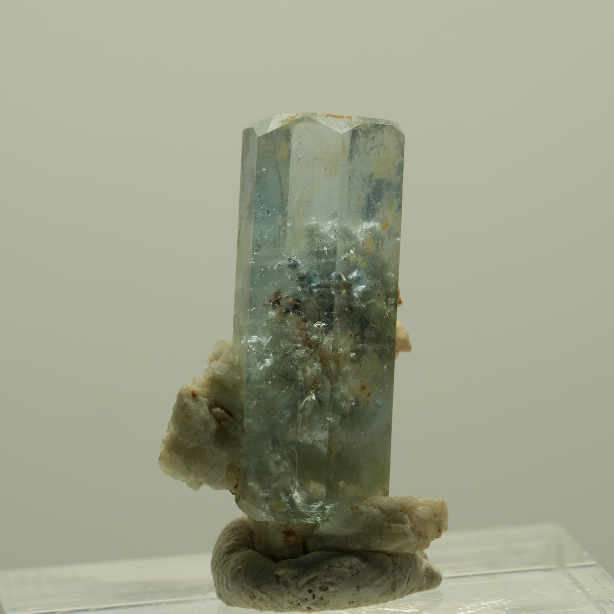 Aquamarin, Hyalit Opal, Orthoklas Stufe Erongo, Namibia 24*14*12mm #14926