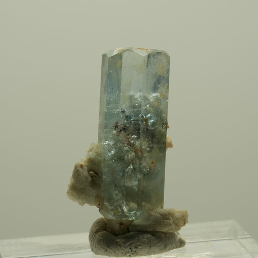 Aquamarin, Hyalit Opal, Orthoklas Stufe Erongo, Namibia 24*14*12mm #14926