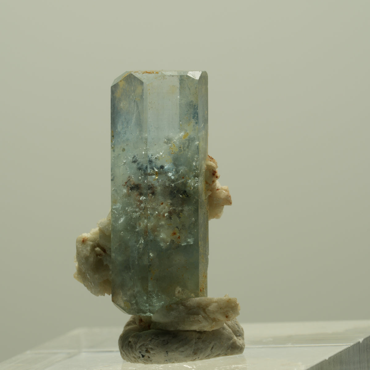 Aquamarin, Hyalit Opal, Orthoklas Stufe Erongo, Namibia 24*14*12mm #14926