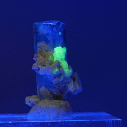 Aquamarin, Hyalit Opal, Orthoklas Stufe Erongo, Namibia 24*14*12mm #14926