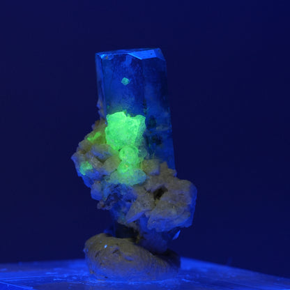 Aquamarin, Hyalit Opal, Orthoklas Stufe Erongo, Namibia 24*14*12mm #14926
