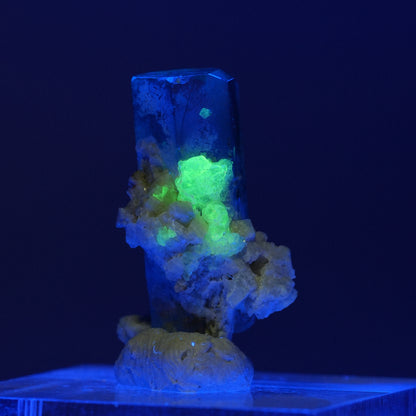 Aquamarin, Hyalit Opal, Orthoklas Stufe Erongo, Namibia 24*14*12mm #14926