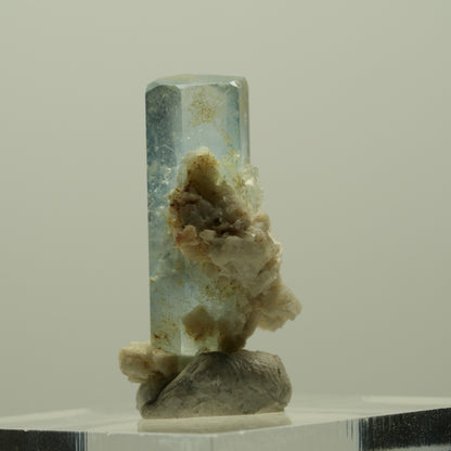 Aquamarin, Hyalit Opal, Orthoklas Stufe Erongo, Namibia 24*14*12mm #14926