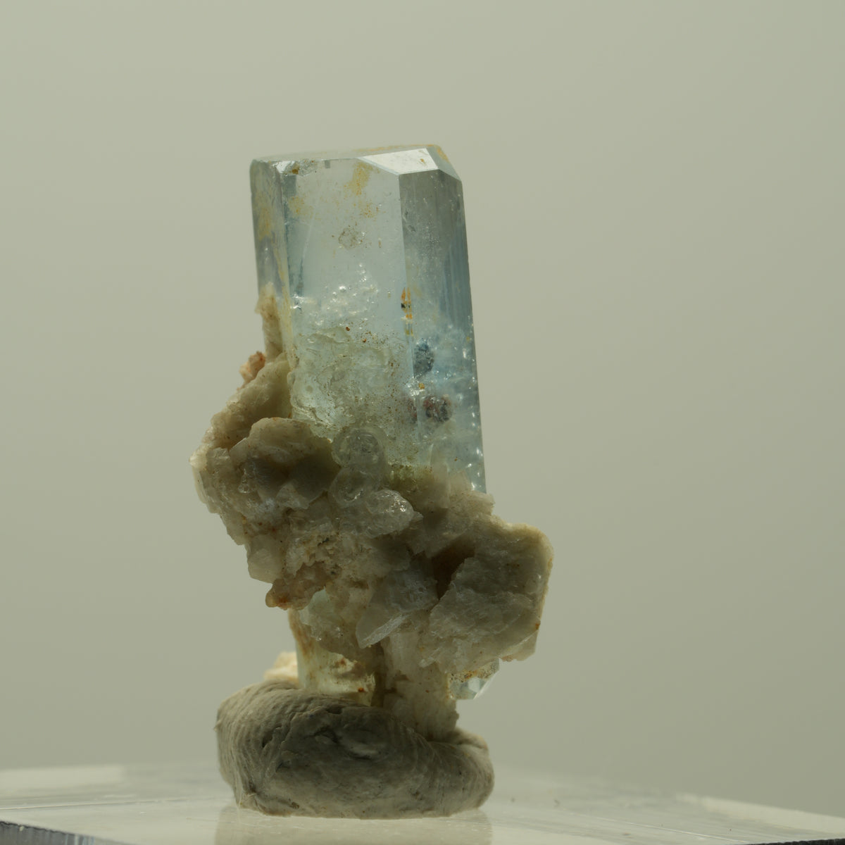 Aquamarin, Hyalit Opal, Orthoklas Stufe Erongo, Namibia 24*14*12mm #14926