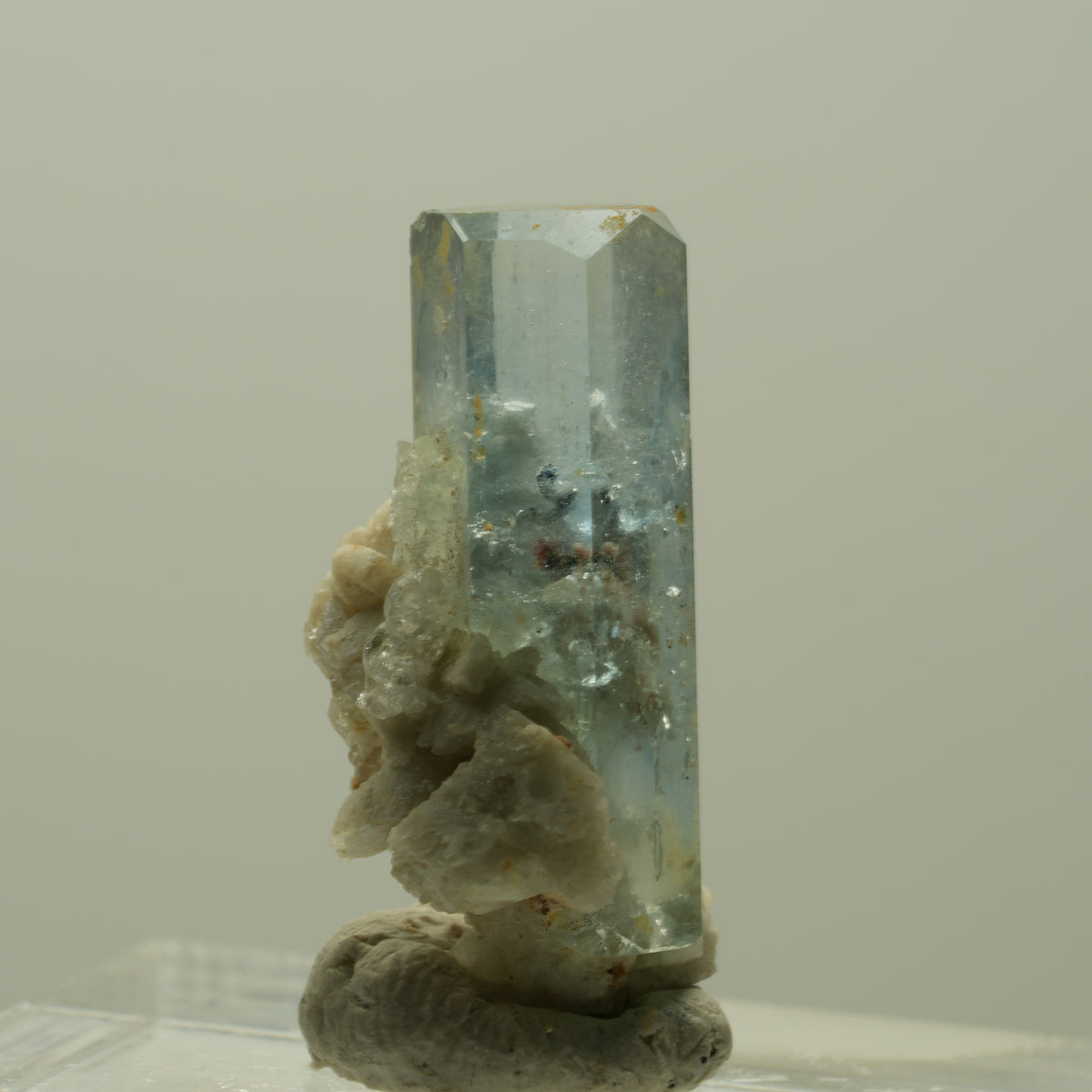 Aquamarin, Hyalit Opal, Orthoklas Stufe Erongo, Namibia 24*14*12mm #14926