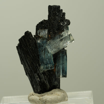 Aquamarin, Fluorit, Schörl Turmalin Stufe Erongo, Namibia 31*18*10mm #14927
