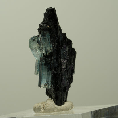 Aquamarin, Fluorit, Schörl Turmalin Stufe Erongo, Namibia 31*18*10mm #14927