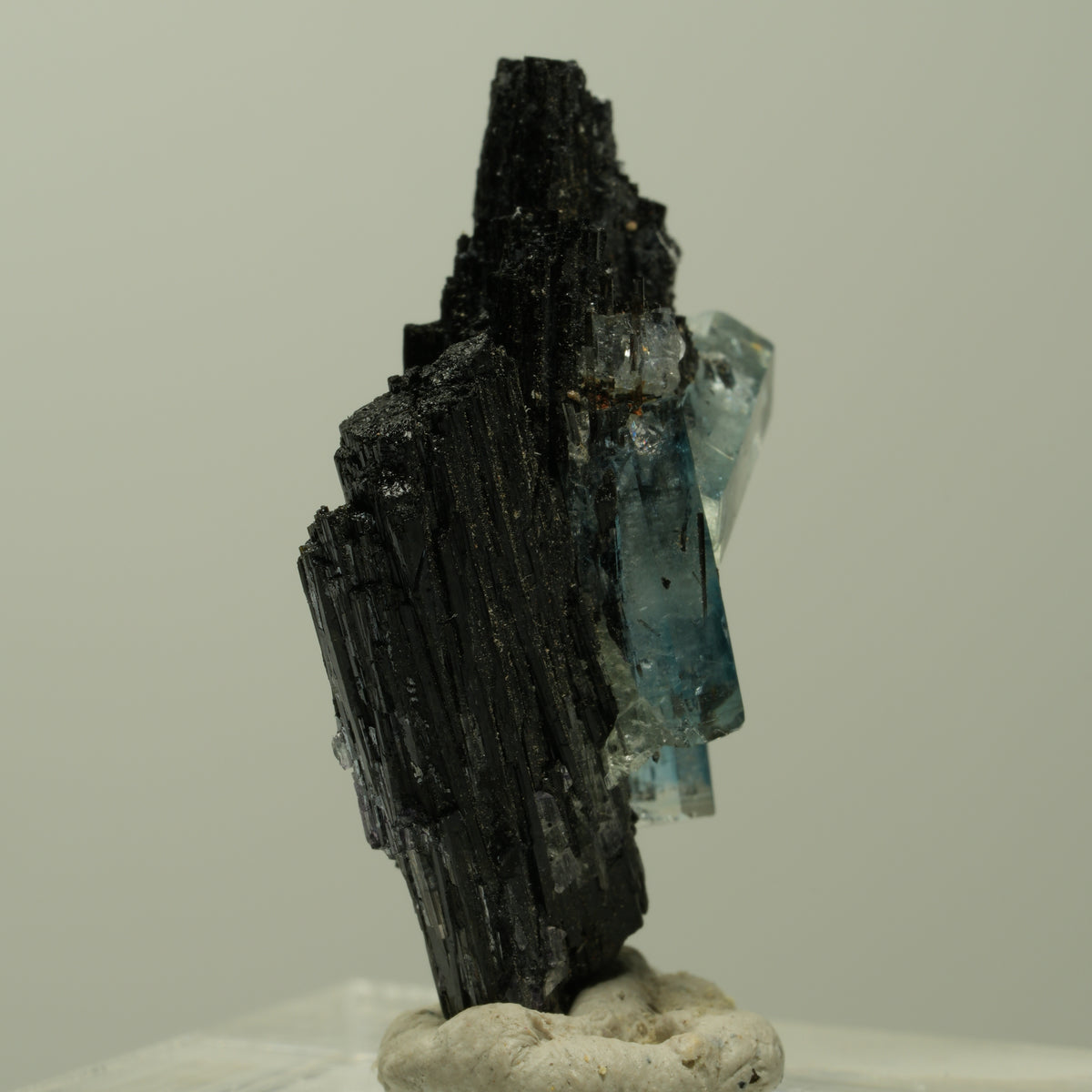 Aquamarin, Fluorit, Schörl Turmalin Stufe Erongo, Namibia 31*18*10mm #14927