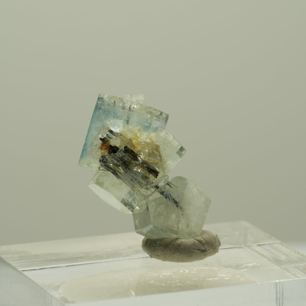 Seltene Aquamarin, Schörl Turmalin Stufe Erongo, Namibia 19*11*9mm #14928