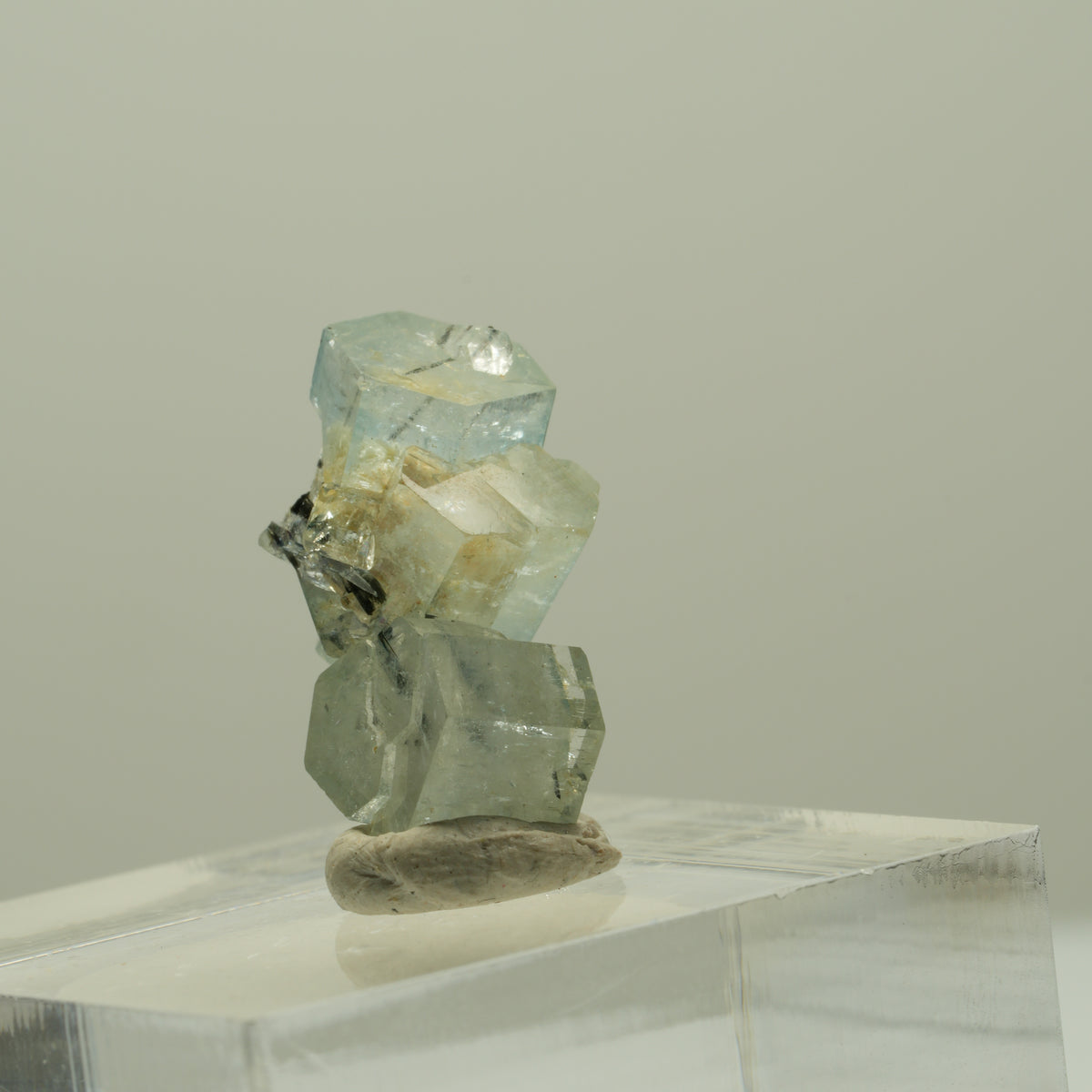 Seltene Aquamarin, Schörl Turmalin Stufe Erongo, Namibia 19*11*9mm #14928