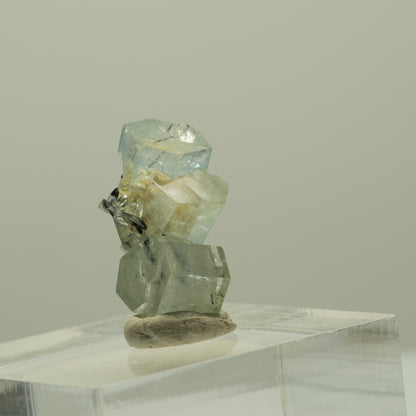 Seltene Aquamarin, Schörl Turmalin Stufe Erongo, Namibia 19*11*9mm #14928