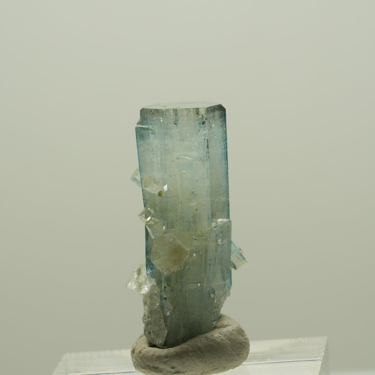 Seltene Aquamarin DT, Fluorit, Muskovit Stufe Erongo, Namibia 29*14*13mm #14930