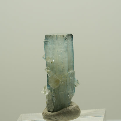 Seltene Aquamarin DT, Fluorit, Muskovit Stufe Erongo, Namibia 29*14*13mm #14930