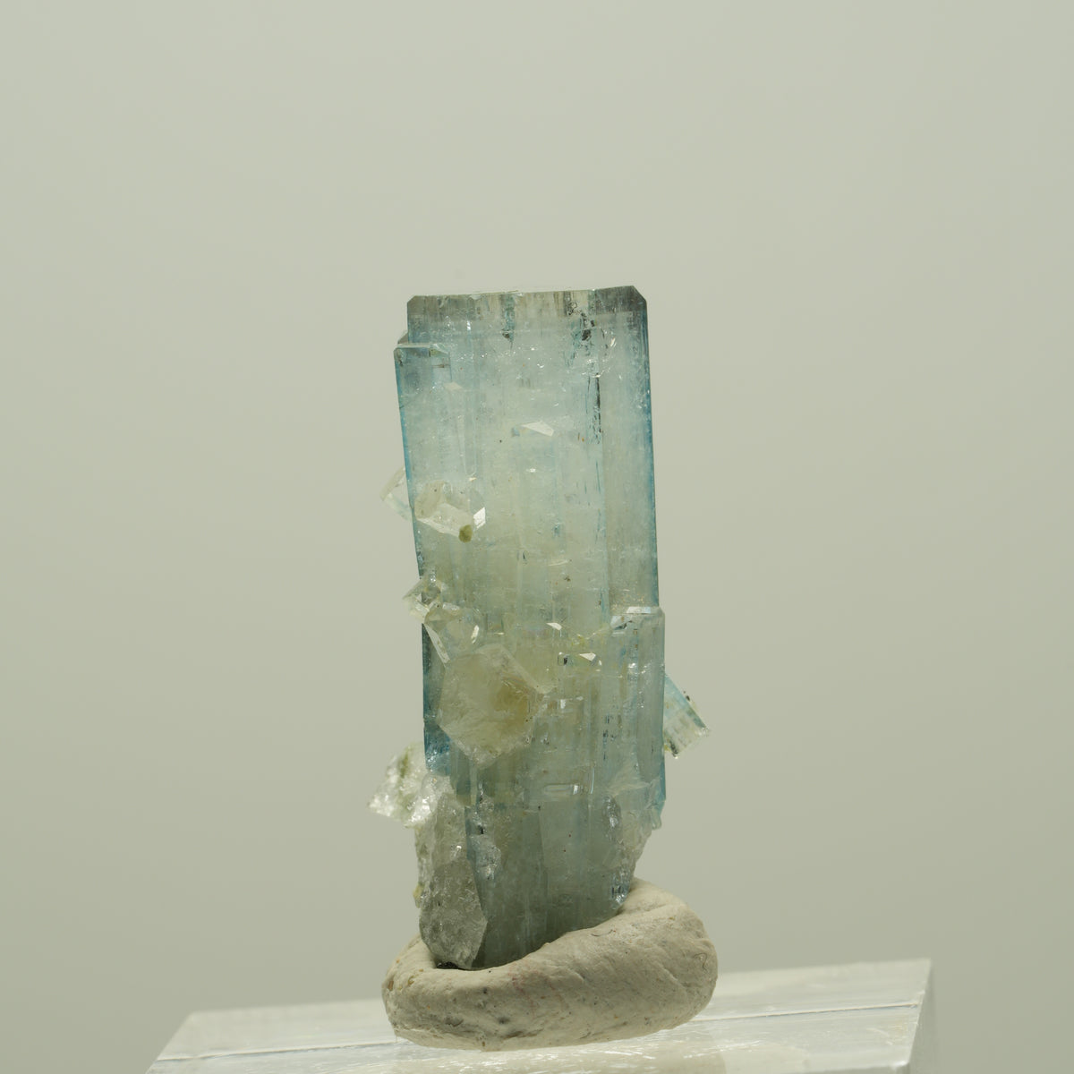 Seltene Aquamarin DT, Fluorit, Muskovit Stufe Erongo, Namibia 29*14*13mm #14930