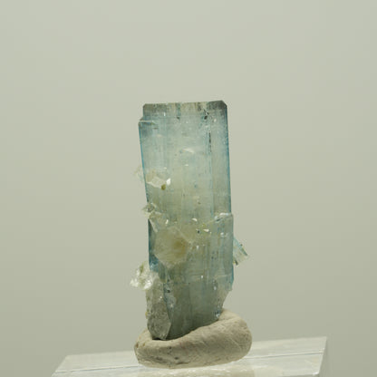 Seltene Aquamarin DT, Fluorit, Muskovit Stufe Erongo, Namibia 29*14*13mm #14930