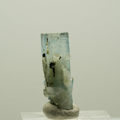 Seltene Aquamarin DT, Fluorit, Muskovit Stufe Erongo, Namibia 29*14*13mm #14930